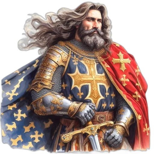 sword, crown, staff, fantasy art, photorealistic, concept art, oil painting, portrait transparent PNG cut-out