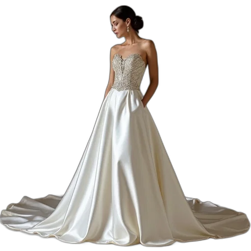 dress, bridal, gown, namesake transparent PNG cut-out