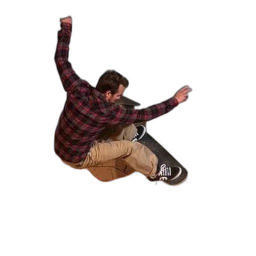 shoes, jacket, creature, staff transparent PNG cut-out