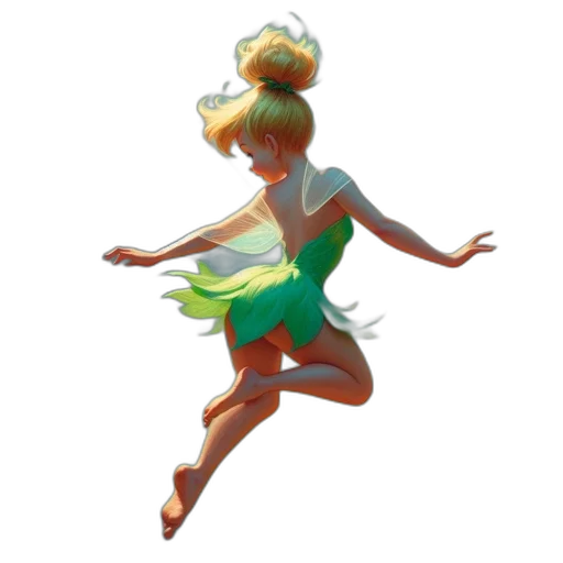 dress, hair, concept art, pixel art, 3d render, fantasy art, green, neon transparent PNG cut-out