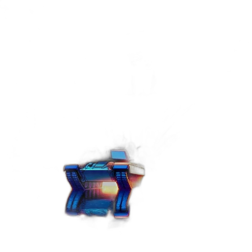 robot, hat, animal, creature, pixel art, 3d render, vaporwave, concept art transparent PNG cut-out