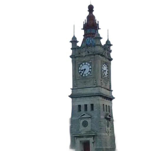 building, staff, dress, 3d render, photorealistic, city street, tall, clock transparent PNG cut-out