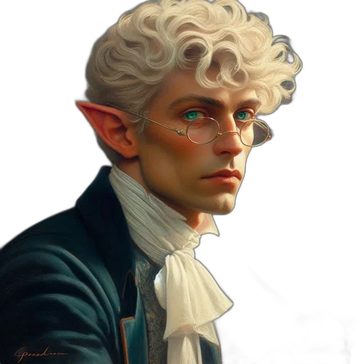 face, staff, fantasy art, photorealistic, concept art, oil painting, green, pastel transparent PNG cut-out