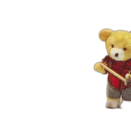 3d render, vintage, postcard, features, three, teddy, bears, dressed transparent PNG cut-out