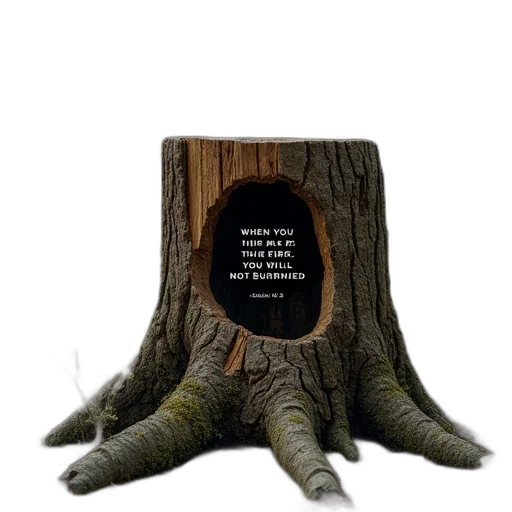 tree, furniture, creature, shoes, 3d render, forest, earth tones, scene transparent PNG cut-out