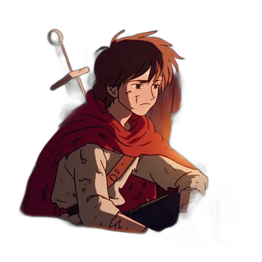 sword, staff, weapon, concept art, pixel art, fantasy art, watercolor, fire transparent PNG cut-out