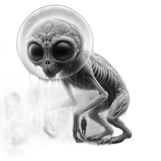creature, mask, animal, face, concept art, 3d render, photorealistic, pencil sketch transparent PNG cut-out