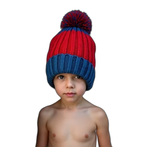 hat, crown, creature, photorealistic, 3d render, young, child, standing transparent PNG cut-out