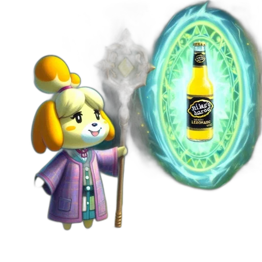 staff, bottle, weapon, concept art, fantasy art, 3d render, pixel art, magical transparent PNG cut-out