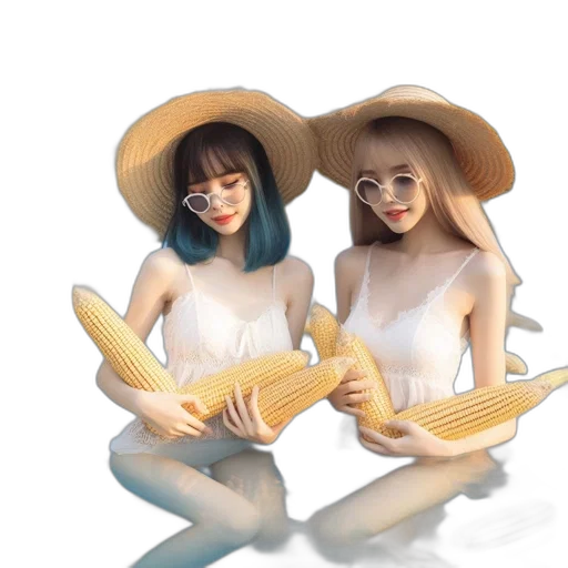 hat, mask, hair, food, oil painting, 3d render, photorealistic, fantasy art transparent PNG cut-out