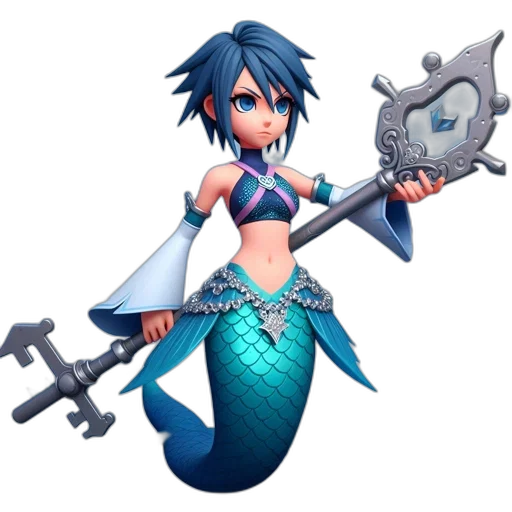 staff, weapon, sword, concept art, fantasy art, pixel art, 3d render, underwater transparent PNG cut-out