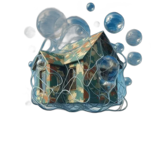 umbrella, bottle, mask, crown, 3d render, concept art, watercolor, fantasy art transparent PNG cut-out