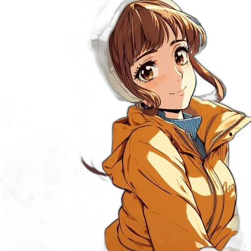 jacket, staff, face, dress, anime, concept art, cartoon, photorealistic transparent PNG cut-out