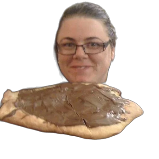 food, face, creature, staff, photorealistic, woman, glasses, smiles transparent PNG cut-out