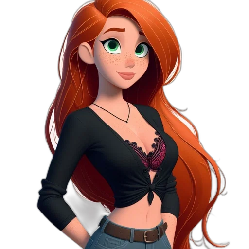 staff, dress, jewelry, jacket, cartoon, fantasy art, concept art, 3d render transparent PNG cut-out