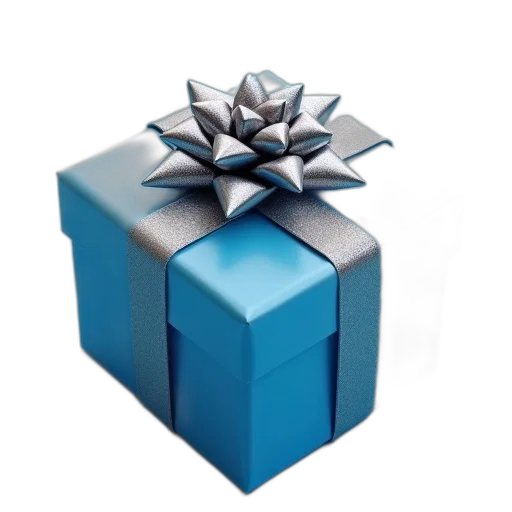 jewelry, crown, 3d render, photorealistic, blue, gift, box, shiny transparent PNG cut-out