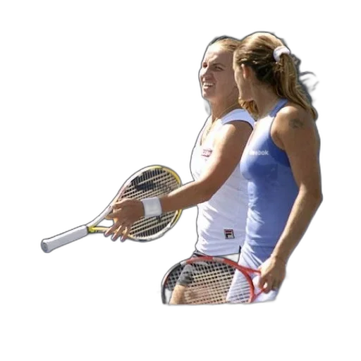 staff, photorealistic, 3d render, two, women, playing, tennis, front transparent PNG cut-out