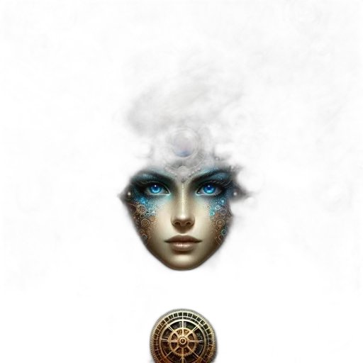 face, mask, jewelry, staff transparent PNG cut-out