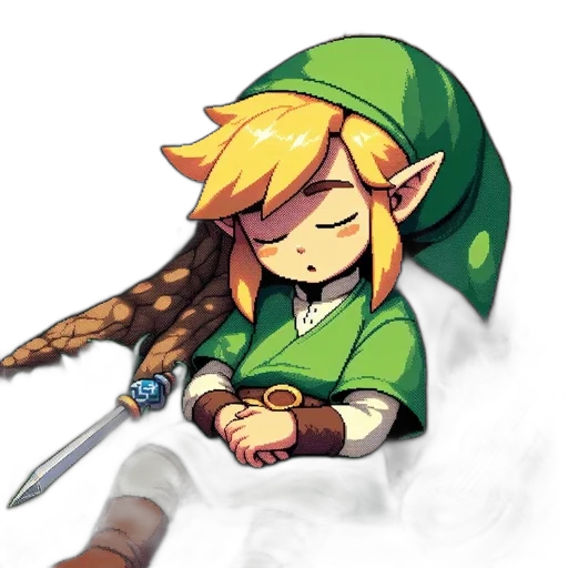 staff, sword, weapon, pixel art, concept art, fantasy art, watercolor, green transparent PNG cut-out