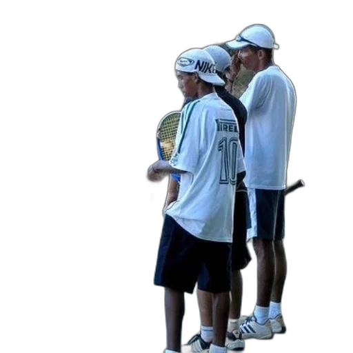 hat, staff, fire, group, tennis, players, stand, court transparent PNG cut-out