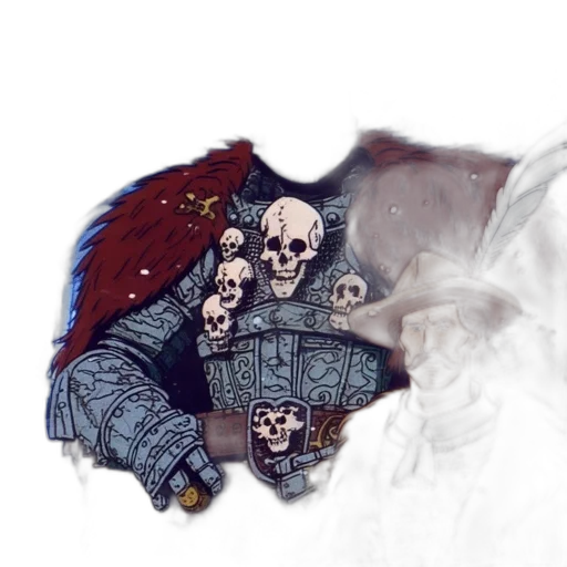jacket, mask, crown, face, concept art, fantasy art, pixel art, watercolor transparent PNG cut-out