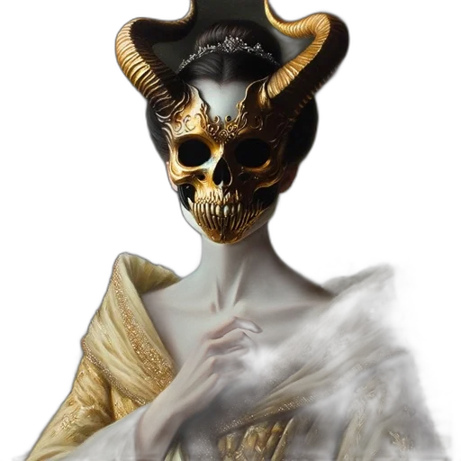 mask, face, dragon, creature, fantasy art, concept art, photorealistic, 3d render transparent PNG cut-out