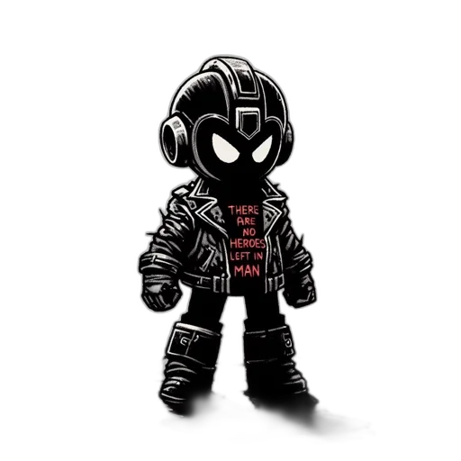 robot, comic book art, concept art, pixel art, cartoon, animated, character, glowing transparent PNG cut-out