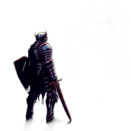 sword, weapon, robot, staff, concept art, fantasy art, pixel art, watercolor transparent PNG cut-out