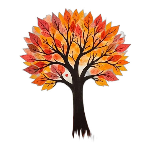 tree, crown, staff, watercolor transparent PNG cut-out