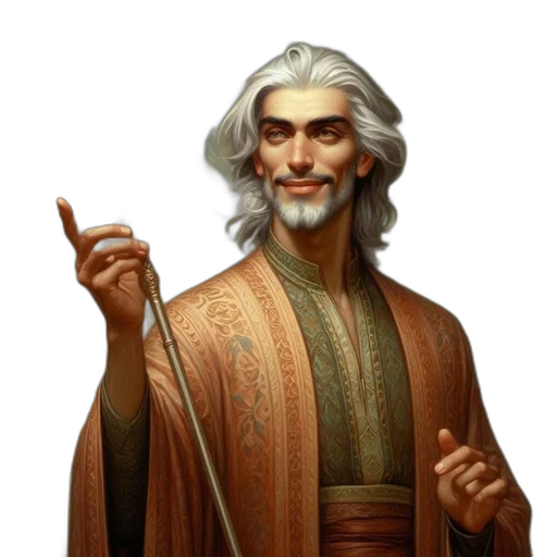 staff, face, sword, fantasy art, concept art, pixel art, photorealistic, elderly transparent PNG cut-out