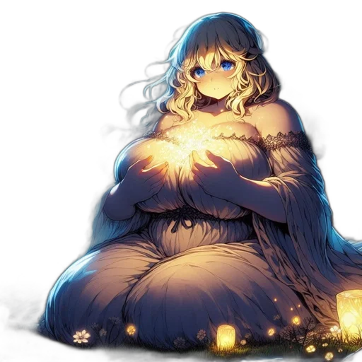 dress, creature, fantasy art, concept art, watercolor, pixel art, snow, fire transparent PNG cut-out