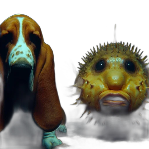 creature, animal, mask, concept art, 3d render, photorealistic, fantasy art, underwater transparent PNG cut-out
