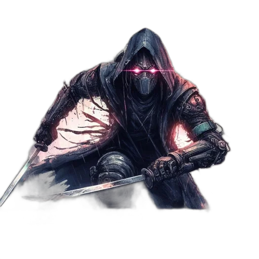 sword, staff, weapon, mask, concept art, fantasy art, pixel art, comic book art transparent PNG cut-out