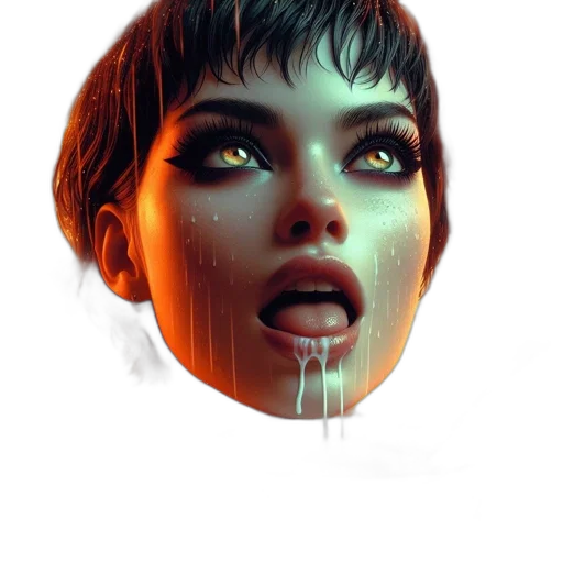 face, mask, creature, jewelry, concept art, photorealistic, comic book art, fantasy art transparent PNG cut-out