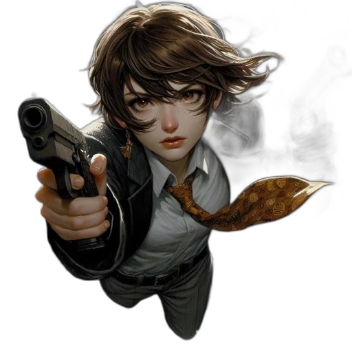weapon, staff, comic book art, concept art, photorealistic, fantasy art, woman, short transparent PNG cut-out