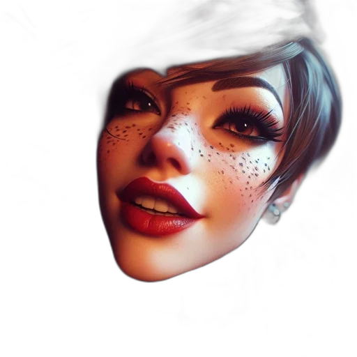 face, mask, crown, robot, photorealistic, fantasy art, concept art, 3d render transparent PNG cut-out
