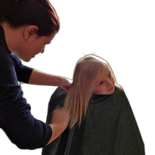 hair, jacket, staff, face, photorealistic, 3d render, woman, kitchen transparent PNG cut-out