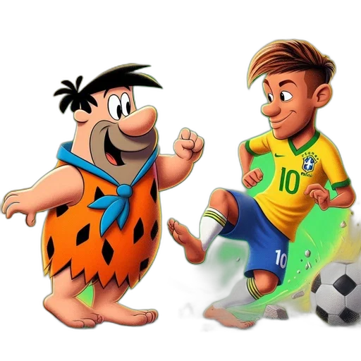 cartoon, concept art, pixel art, comic book art, two, animated, characters, interact transparent PNG cut-out