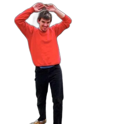 jacket, staff, hat, furniture, young, man, red, sweater transparent PNG cut-out