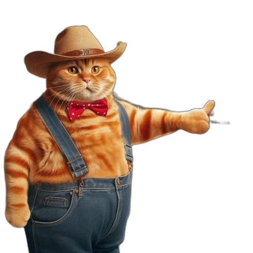 hat, staff, animal, weapon, concept art, photorealistic, 3d render, oil painting transparent PNG cut-out