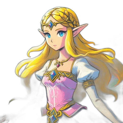 dress, crown, staff, sword transparent PNG cut-out