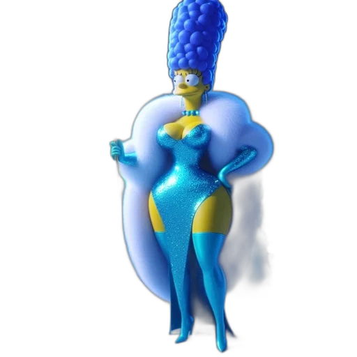 dress, crown, hat, creature, concept art, 3d render, fantasy art, cartoon transparent PNG cut-out