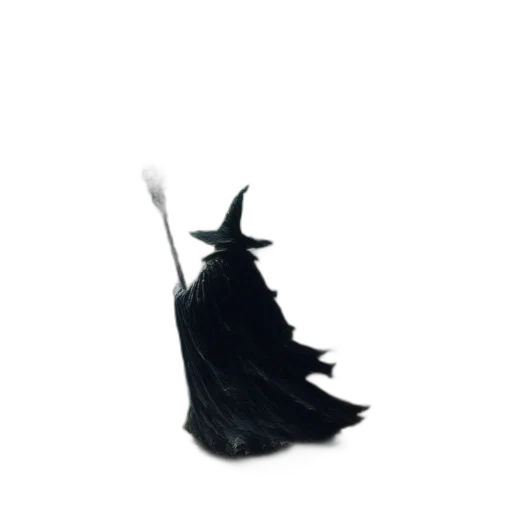 dress, staff, hat, umbrella transparent PNG cut-out