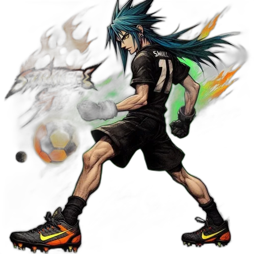 weapon, concept art, fantasy art, anime, pixel art, fire, green, promotional transparent PNG cut-out