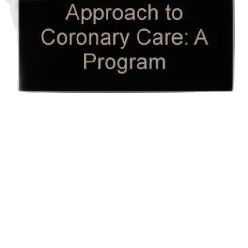 image, shows, cover, book, titled, approach, coronary, care transparent PNG cut-out