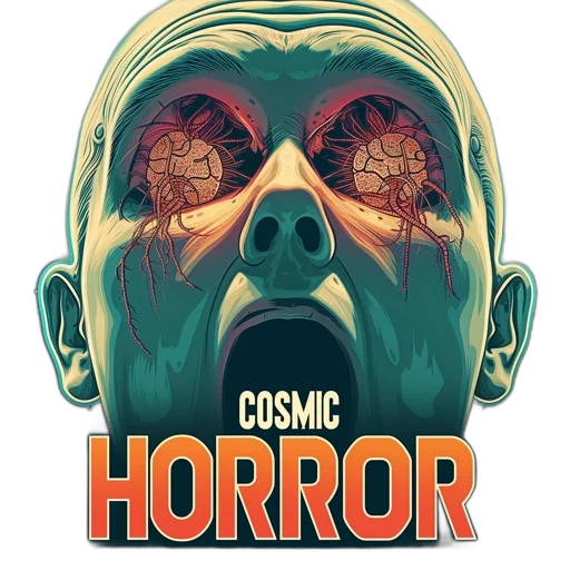 comic book art, concept art, movie, poster, cosmic, horror, portrays, human transparent PNG cut-out