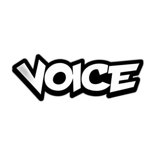 face, stylized, white, black, logo, word, vice, graffiti-like transparent PNG cut-out