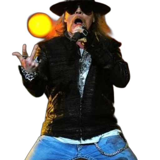jacket, hat, animal, staff, rock, musician, performs, stage transparent PNG cut-out