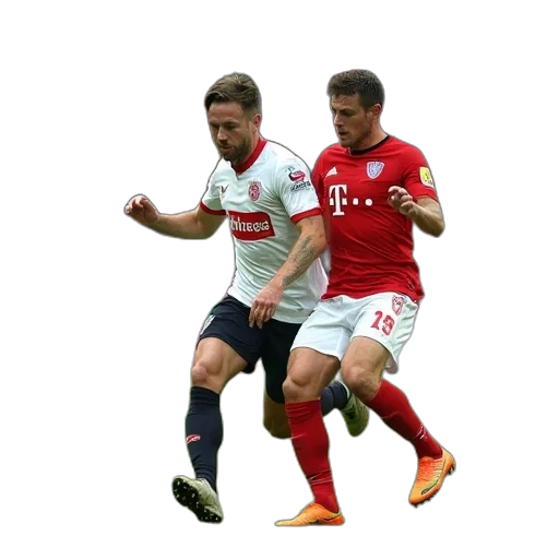 sebastian, oes, bayern, competes, ball, his, opponent, maximilian transparent PNG cut-out