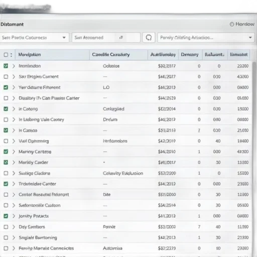 screenshot, computer, program, displaying, table, various, columns, rows transparent PNG cut-out